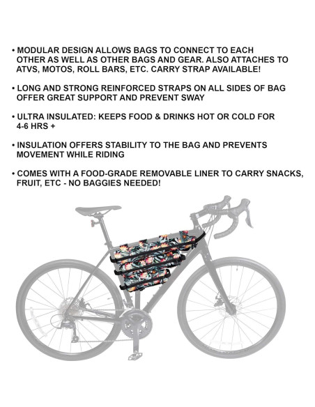 Bolsa Aislada Modular STASHERS Floral 21L para Hike & Bike Bolsa Aislada Modular STASHERS Floral 21L para Hike & Bike