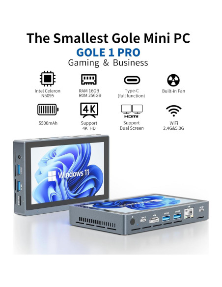 Mini PC HIGOLE GOLE 2 Pro N5095 16GB 256GB Win 11 Mini PC HIGOLE GOLE 2 Pro N5095 16GB 256GB Win 11