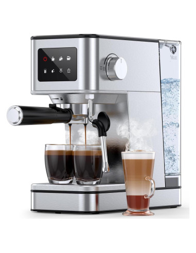 Máquina de Espresso QJA EM625 20 Bar Acero Inoxidable