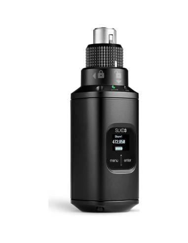 Transmisor Inalámbrico Digital Shure SLXD3 - XLR a Inalámbrico, 24 bits