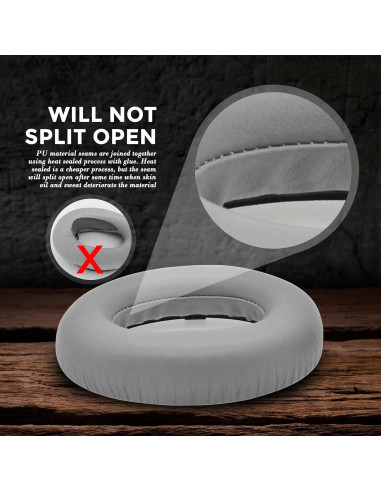 Almohadillas de cuero de cordero Bose NC700 - Negro