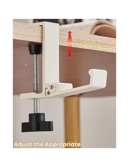 Soporte para Auriculares JAKO Plegable Montaje Versátil Beige Soporte para Auriculares JAKO Plegable Montaje Versátil Beige