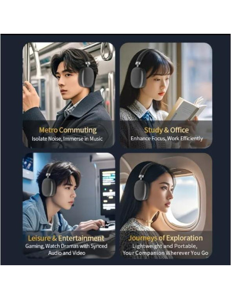 Auriculares Inalámbricos Bluetooth 958 - 42 Horas de Batería Auriculares Inalámbricos Bluetooth 958 - 42 Horas de Batería