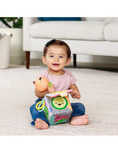 Cubo de Descubrimiento Sensorial Infantino 3M+ Espejo y Sonidos