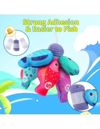 Juego de Pesca de Tela Montessori Genérico 23PCS Multicolor
