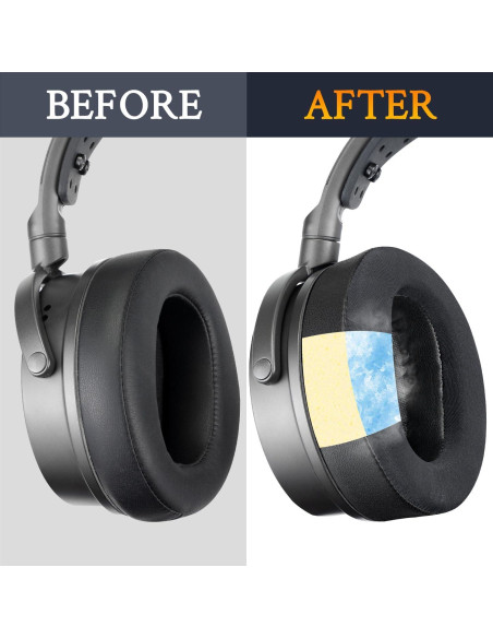 Almohadillas de Gel Refrigerante SOULWIT para Auriculares Audeze Maxwell - Negro Almohadillas de Gel Refrigerante SOULWIT para Auriculares Audeze Maxwell - Negro