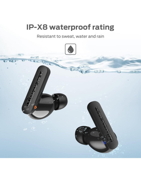 Auriculares Inalámbricos Monster MH22107 Bluetooth 5.3 IPX8 60H Auriculares Inalámbricos Monster MH22107 Bluetooth 5.3 IPX8 60H