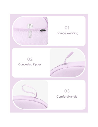 Funda suave para auriculares SQERO Violeta a prueba de golpes