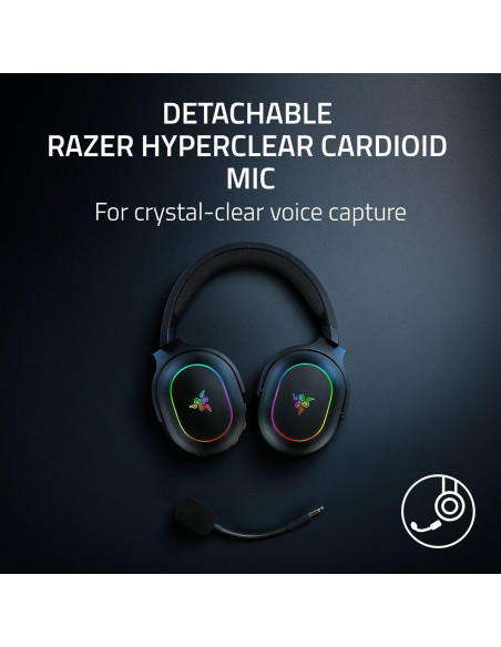 Auriculares Gaming Inalámbricos Razer Barracuda X Chroma - 70 Hr Batería - PC, Mac, PS5, Switch, Smartphone - Negro (Renovado) Auriculares Gaming Inalámbricos Razer Barracuda X Chroma - 70 Hr Batería - PC, Mac, PS5, Switch, Smartphone - Negro (Renovado)