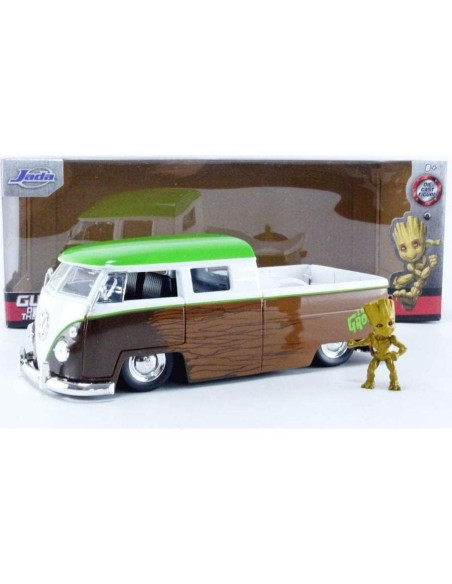 Vehículo de metal fundido Jada Toys Volkswagen Bus 1963 con Groot Vehículo de metal fundido Jada Toys Volkswagen Bus 1963 con Groot