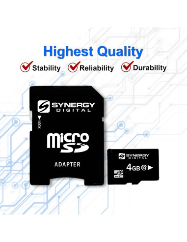 Tarjeta de Memoria Micro SDHC 4GB Synergy Digital Clase 10
