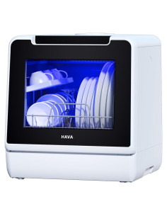 Lavavajillas HAVA TDQR07 8 Programas 5L Portátil Blanco
