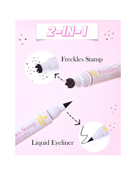 Bolígrafo de Sello de Pecas Erinde 2-en-1 Impermeable 02 Medio Bolígrafo de Sello de Pecas Erinde 2-en-1 Impermeable 02 Medio