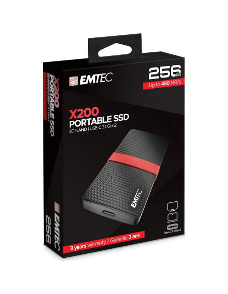 Unidad de Estado Sólido mSATA Emtec X200 Power Plus 256GB Unidad de Estado Sólido mSATA Emtec X200 Power Plus 256GB