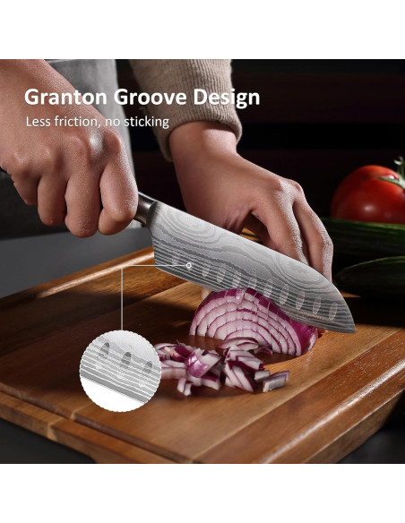 Cuchillo Santoku PAUDIN 12.7 cm Acero Inoxidable Pakkawood Cuchillo Santoku PAUDIN 12.7 cm Acero Inoxidable Pakkawood