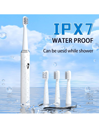 Cepillo de Dientes Eléctrico Y-Kelin para Brackets IPX7 Blanco