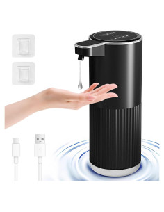 Dispensador Automático de Jabón Foyucool 360ml Recargable Negro