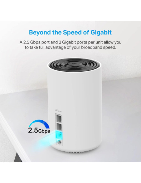 Sistema Mesh WiFi 6E TP-Link Deco XE75 Pro - 2 unidades, 2.5G Sistema Mesh WiFi 6E TP-Link Deco XE75 Pro - 2 unidades, 2.5G