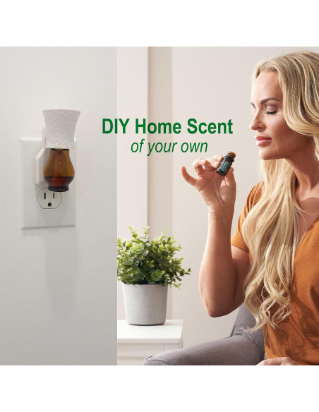 Difusor de Aceite Esencial Enchufable Earffloz 2 Paquetes Blanco Difusor de Aceite Esencial Enchufable Earffloz 2 Paquetes Blanco