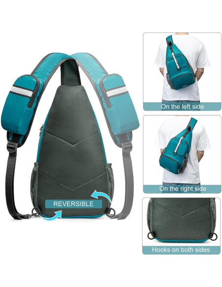 Mochila Sling Plegable G4Free Azul 10L Resistente al Agua Mochila Sling Plegable G4Free Azul 10L Resistente al Agua