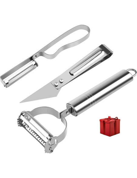 Cortador de Mandolina Genérico Ajustable Acero Inoxidable 3 Grosor Cortador de Mandolina Genérico Ajustable Acero Inoxidable 3 Grosor