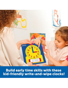 Juego de Relojes para Escribir y Borrar Learning Resources - 25 Piezas 2