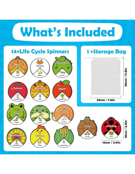 Kit de Juguetes del Ciclo de Vida Kasfalci para Niños Kit de Juguetes del Ciclo de Vida Kasfalci para Niños