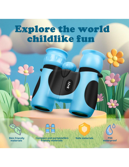 Binoculares BLACKICE 8x21 para Niños, Compactos y a Prueba de Golpes Binoculares BLACKICE 8x21 para Niños, Compactos y a Prueba de Golpes