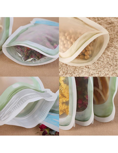 Bolsas de Almacenamiento Reutilizables Enkrio 20 PCS Herméticas