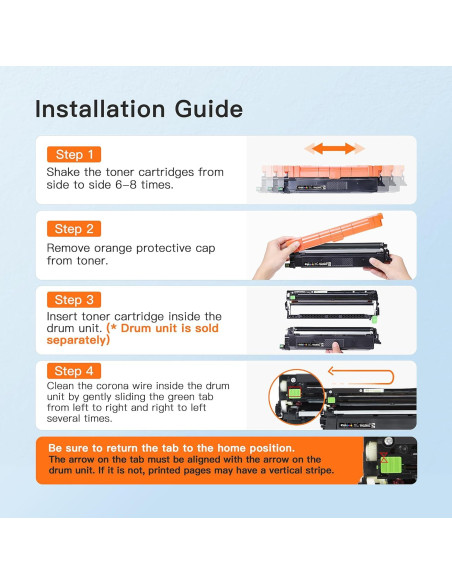 Cartuchos de Tóner E-Z Ink TN229XL Compatibles para Brother