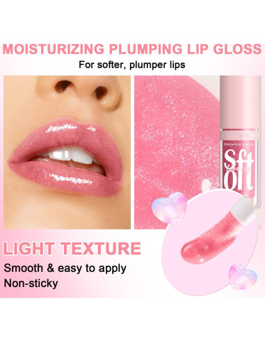 Set de 6 Aceites Hidratantes para Labios LemonSac - Brillo y Volumen