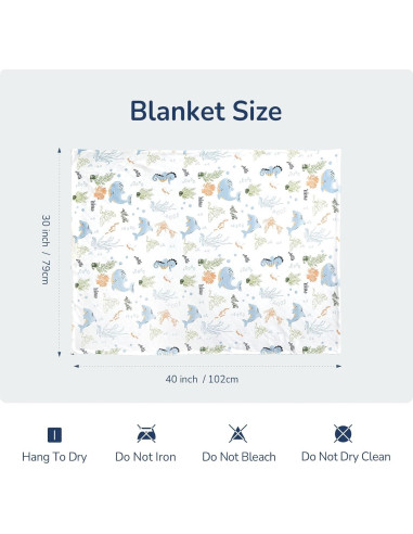 Manta para Bebés usbettas 76x102cm Suave Algodón Polar Ballena