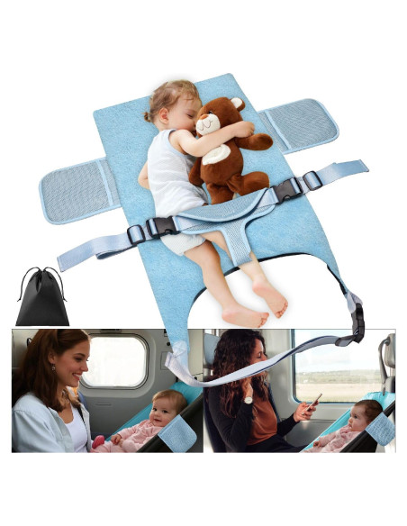 Cama de avión para niños Jaxbo 2025, reposapiés portátil 0.39kg Cama de avión para niños Jaxbo 2025, reposapiés portátil 0.39kg