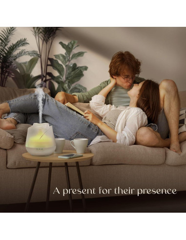 Difusor de Aceite Esencial Earnest Living 150 ml Blanco
