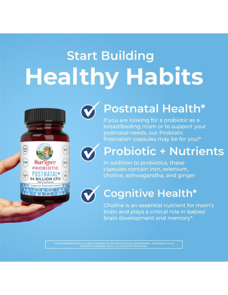 Probioticos Postnatales MaryRuth Organics 30 Cápsulas Veganas Probioticos Postnatales MaryRuth Organics 30 Cápsulas Veganas