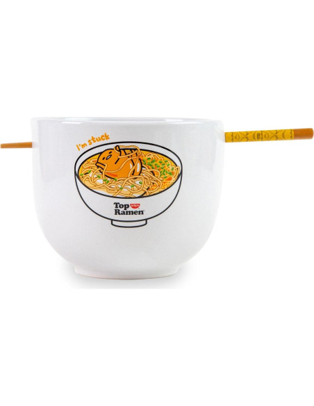 Conjunto de vajilla para ramen Silver Buffalo Gudetama 567g Conjunto de vajilla para ramen Silver Buffalo Gudetama 567g
