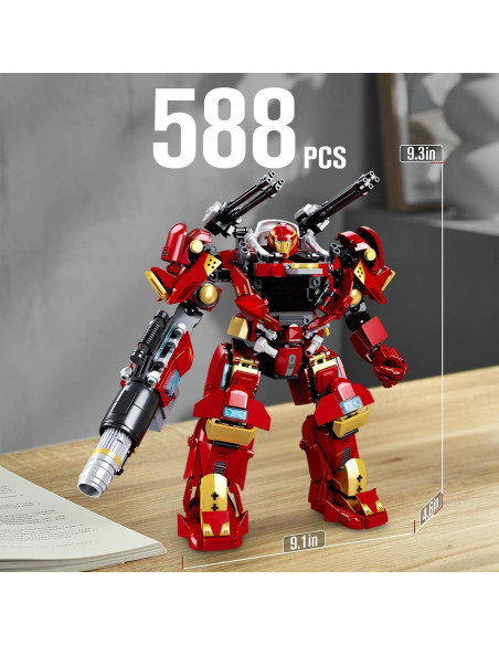 Juego de Bloques Robot Mech Transformable HIGH GODO 588 Piezas Juego de Bloques Robot Mech Transformable HIGH GODO 588 Piezas