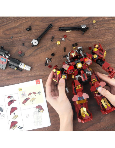 Juego de Bloques Robot Mech Transformable HIGH GODO 588 Piezas