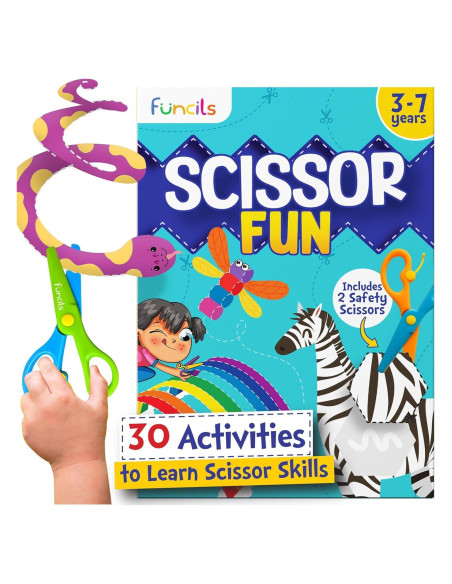 Kit de Manualidades para Niños Funcils - Tijeras de Seguridad y Libros de Actividades Kit de Manualidades para Niños Funcils - Tijeras de Seguridad y Libros de Actividades