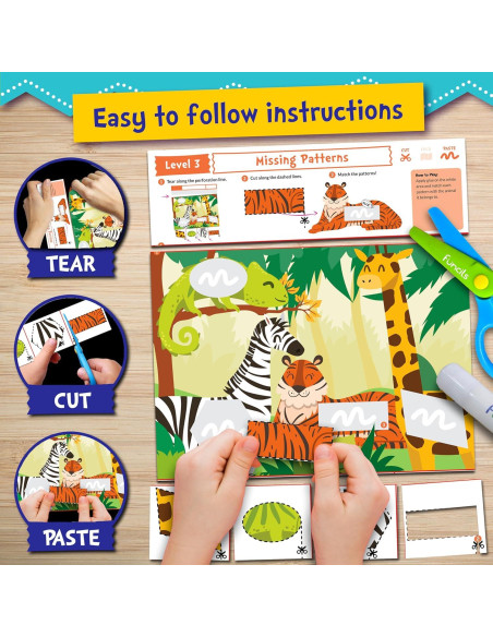 Kit de Manualidades para Niños Funcils - Tijeras de Seguridad y Libros de Actividades Kit de Manualidades para Niños Funcils - Tijeras de Seguridad y Libros de Actividades