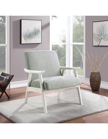 Silla Moderna Weldon OSP Home Furnishings Tela Humo Silla Moderna Weldon OSP Home Furnishings Tela Humo