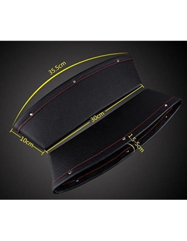 Organizador de Espacio entre Asientos TRUE LINE 2 Piezas Negro