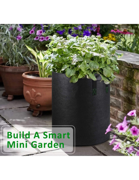 Bolsas de Cultivo iGarden 10 Galones 6 Paquete con Asas Bolsas de Cultivo iGarden 10 Galones 6 Paquete con Asas