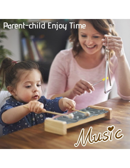Set de Juguetes Musicales de Madera Chriffer para Niños Set de Juguetes Musicales de Madera Chriffer para Niños