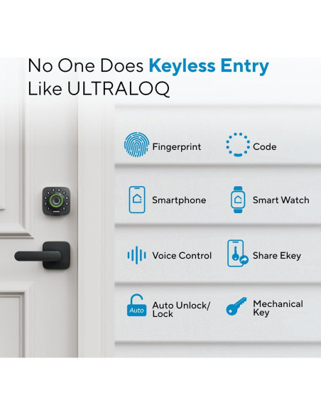 Cerradura Inteligente ULTRALOQ U-Bolt Pro WiFi con Huella Dactilar Cerradura Inteligente ULTRALOQ U-Bolt Pro WiFi con Huella Dactilar