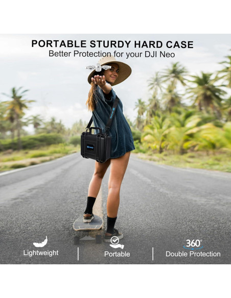 Estuche Duro Impermeable Lekufee para Drone DJI Neo Combo Estuche Duro Impermeable Lekufee para Drone DJI Neo Combo