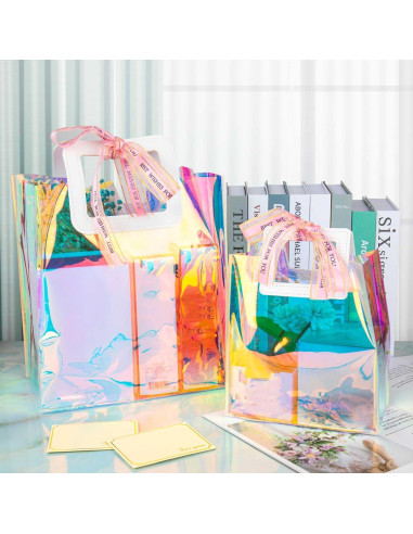 Bolsas de Regalo Holográficas Caleihd 20.1x18.0x9.9 cm 2 Pzas
