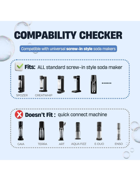 Cilindro de CO2 60L SPOZER para SodaStream - 6 unidades Cilindro de CO2 60L SPOZER para SodaStream - 6 unidades