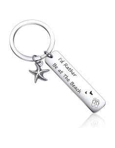 Llave de Playa Llaveros de Acero Inoxidable Keytells