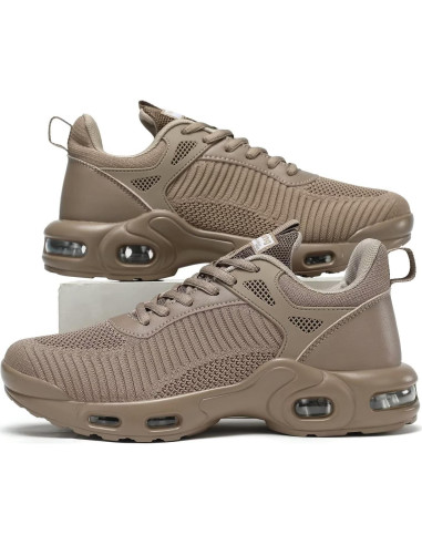 Zapatos de Correr para Hombre Wrezatro 6.5 Caqui Transpirables
